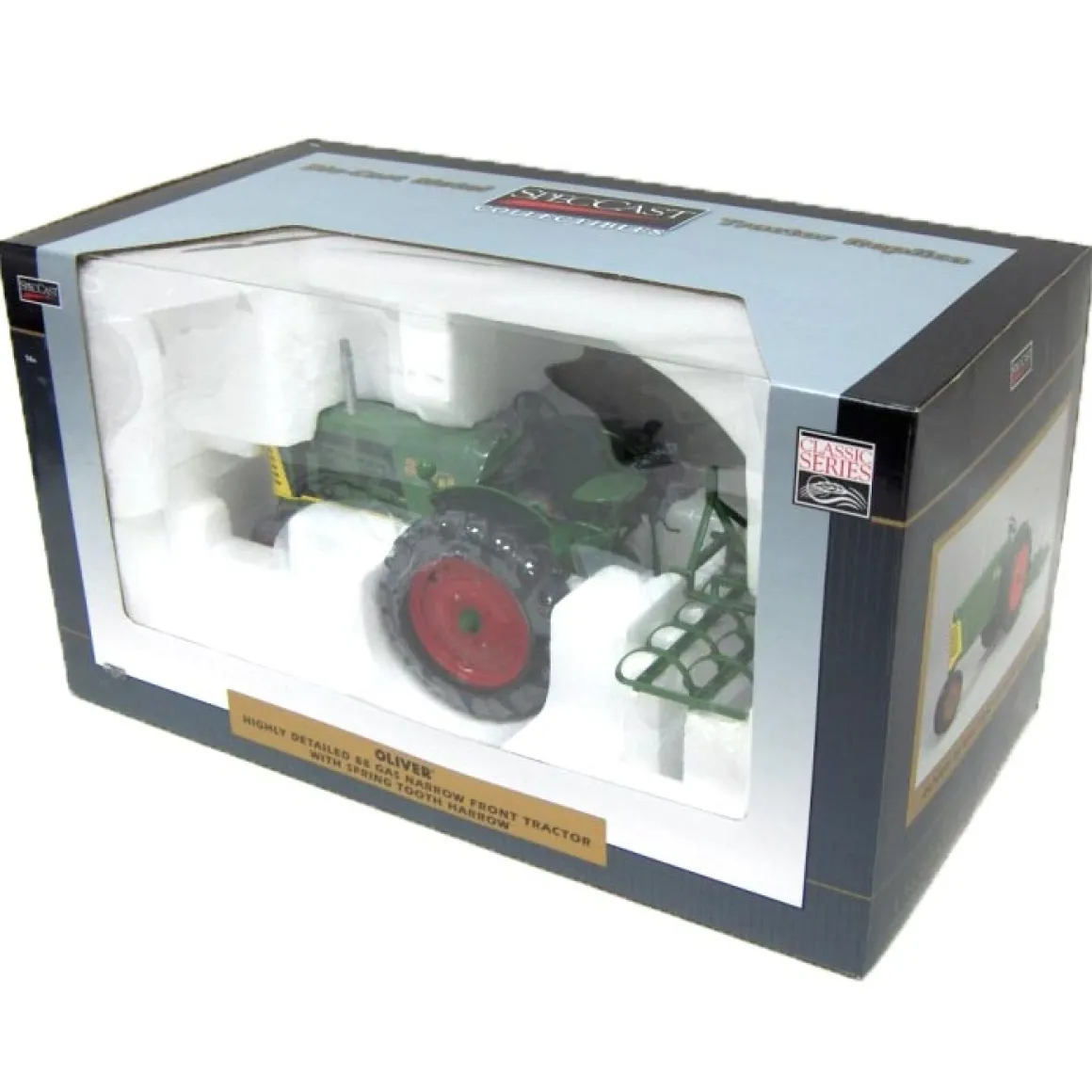1/16 High Detail Oliver 88 Gas with Spring Tooth Harrow