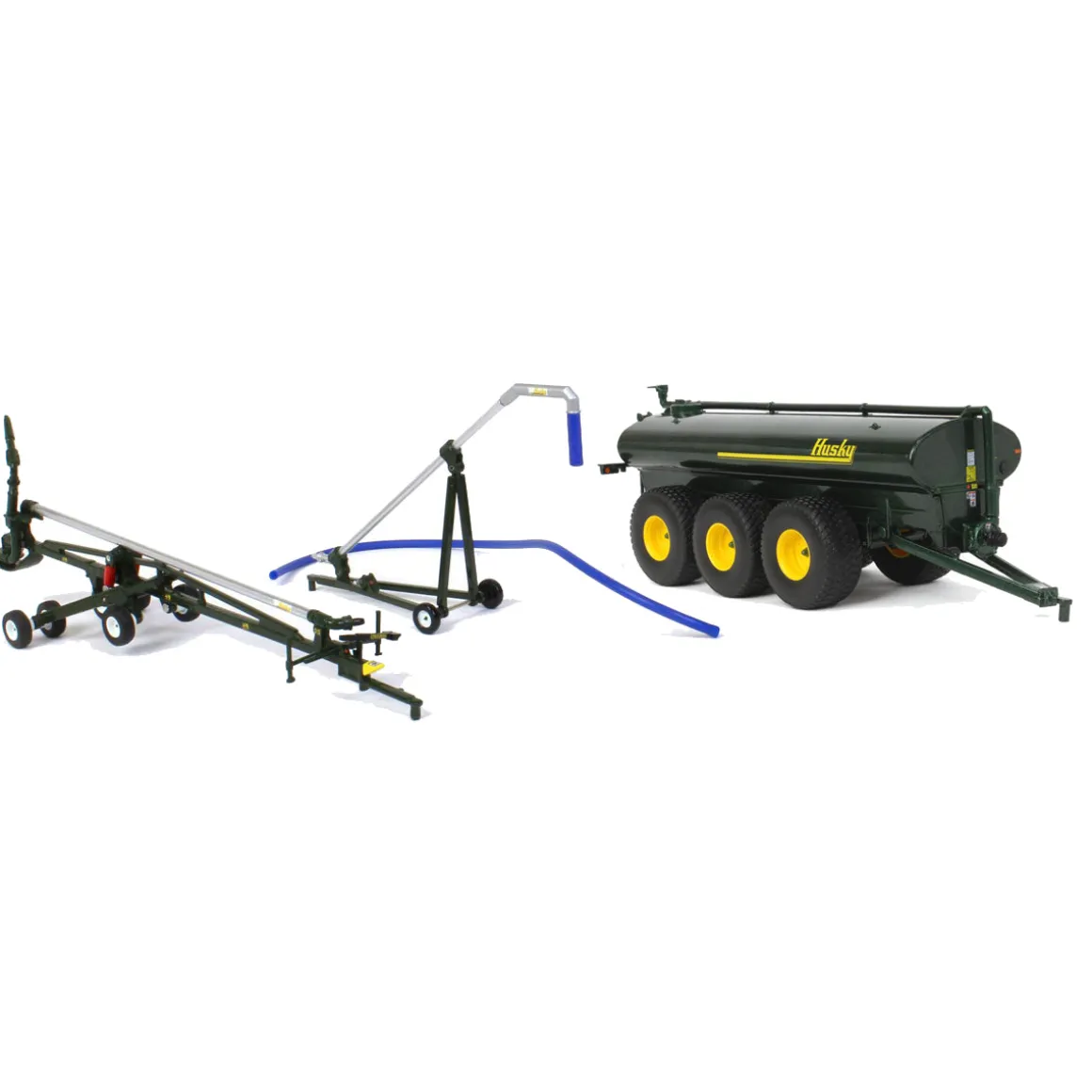 1/64 Husky 3 Piece Set with Tank Spreader, Pipe Cart & Lagoon Pump