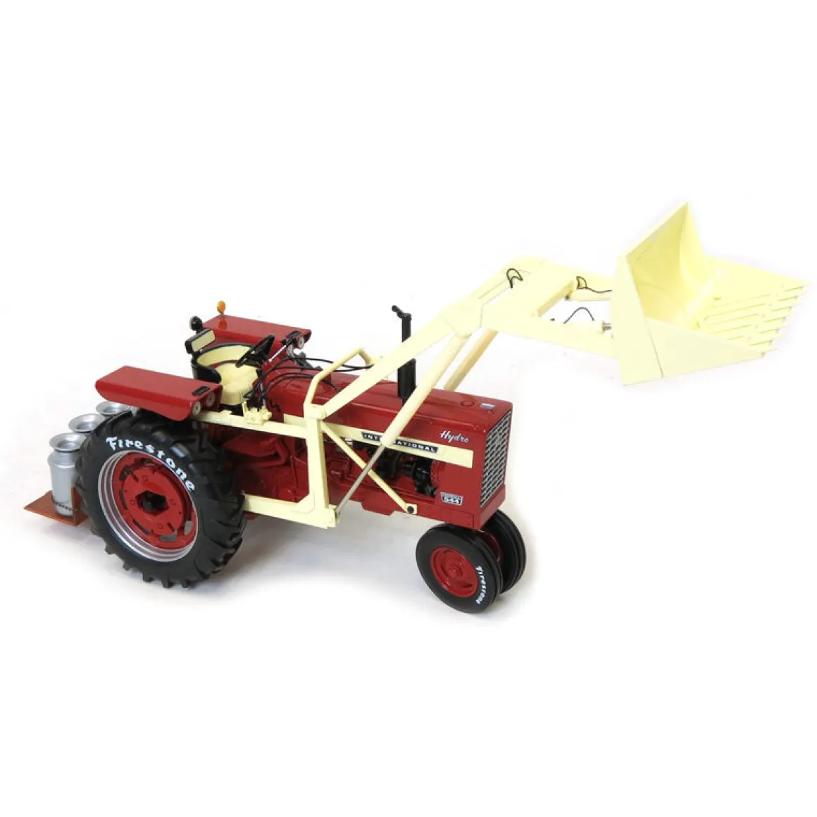 1/16 IH Farmall 544 Hydro with Loader & Milk Can Platform, 2018 Firestone Series
