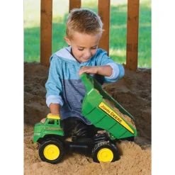 15 Inch Large John Deere BIG SCOOP Dump Truck with 3 Piece Sand Tool Set