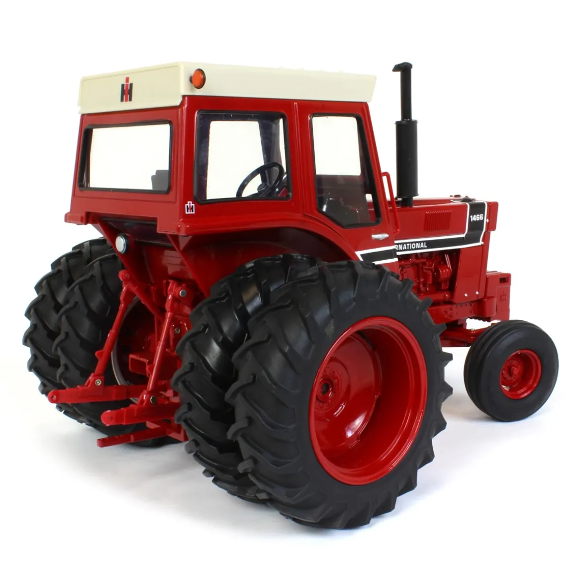 1/16 International Harvester 1466 Black Stripe 2WD w/ Cab & Rear Duals, ERTL Prestige Collection