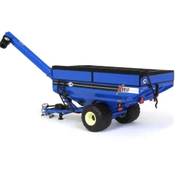 1/64 J&M 1112 Blue Grain Cart with Large Singles