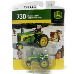 1/64 John Deere 730 Narrow Front "Snowy" Holiday Tractor