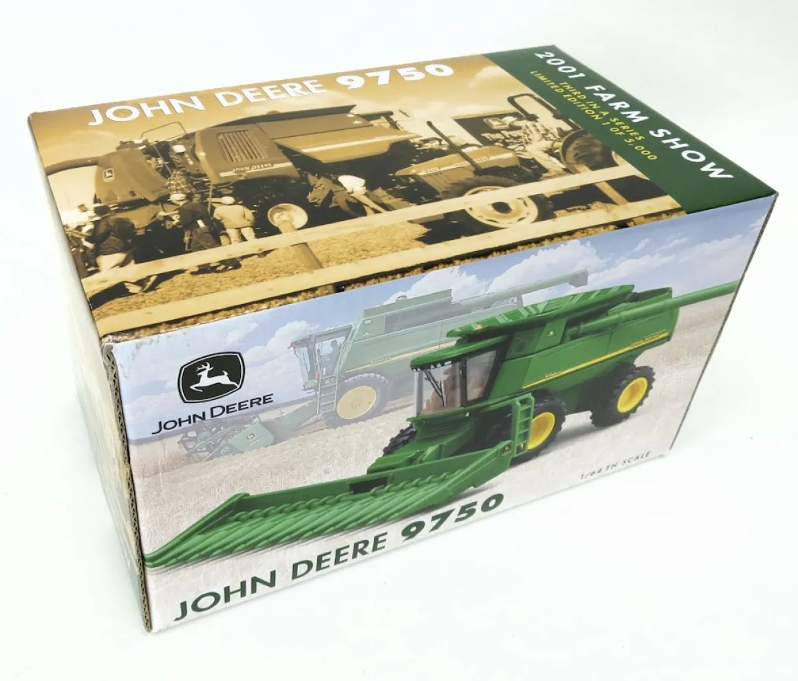 1/64 John Deere 9750 STS Combine with Duals, 2001 Farm Show