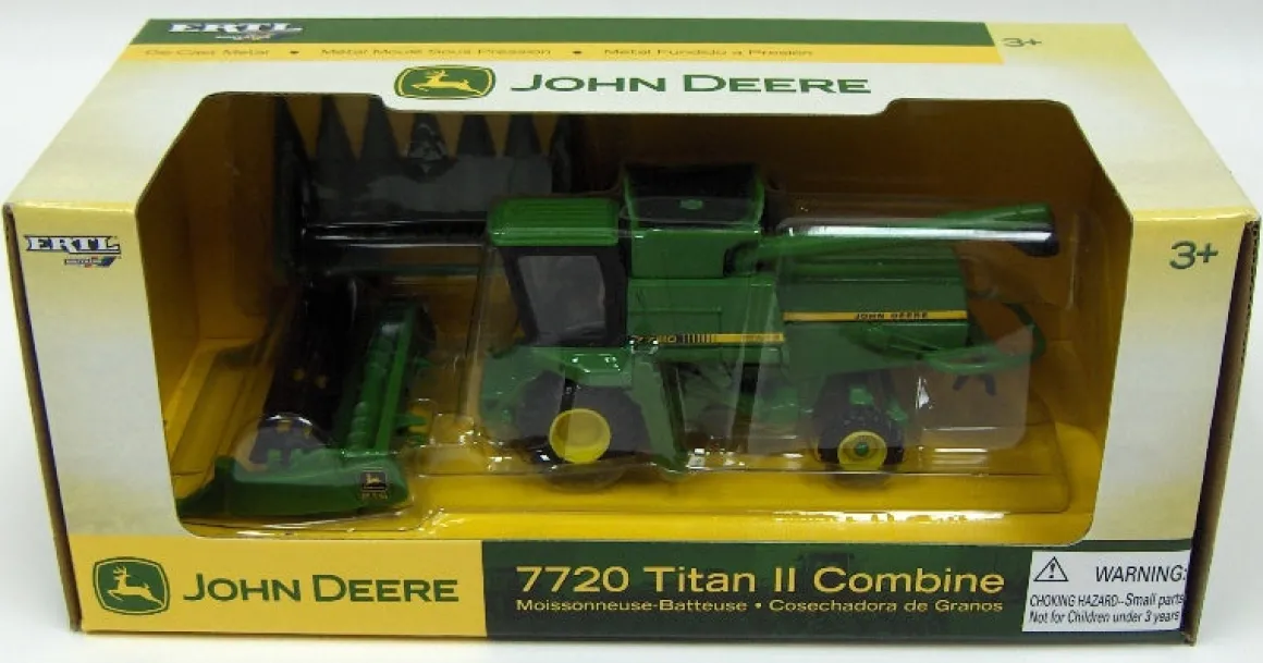1/64 John Deere 7720 Titan II with Corn & Grain Heads