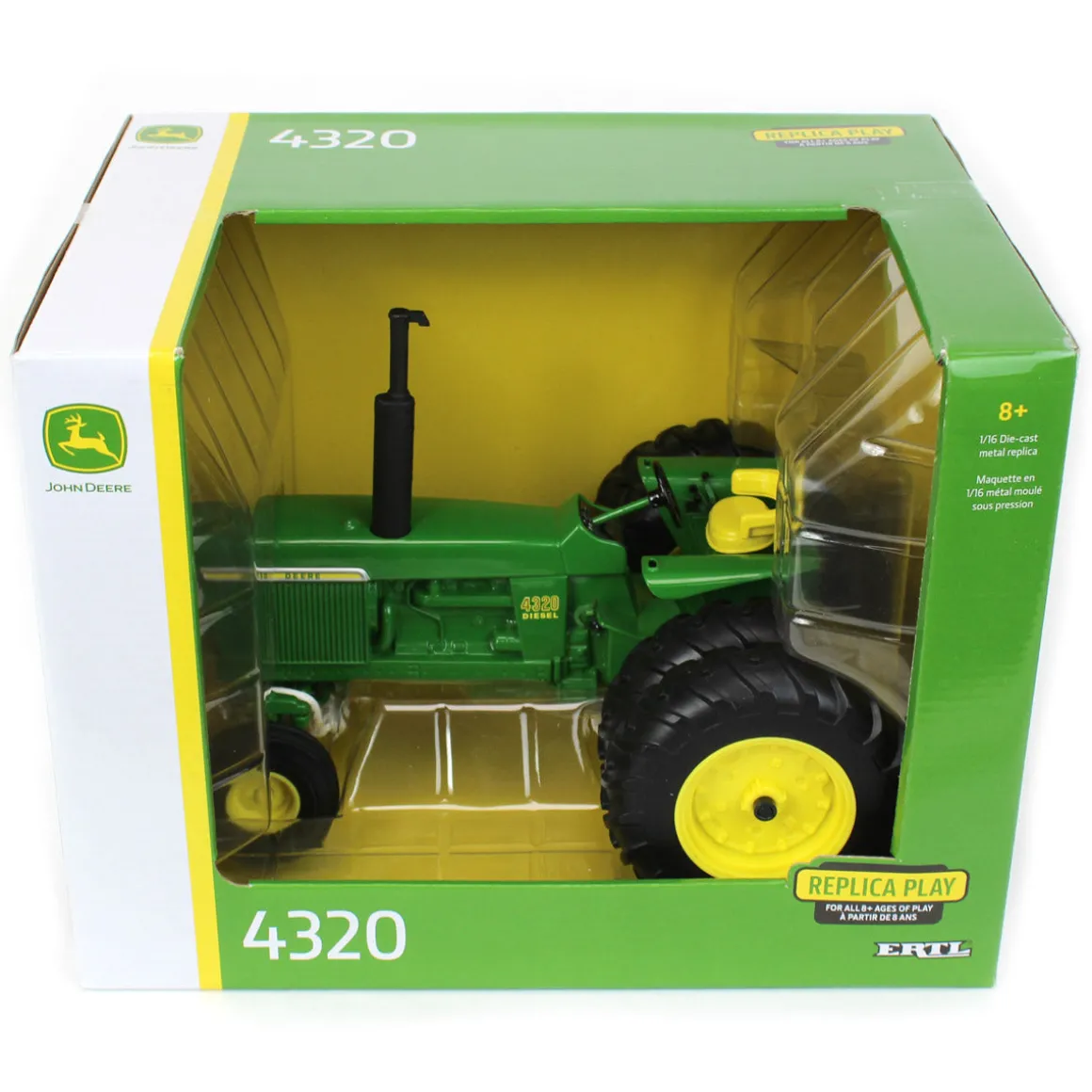 1/16 John Deere 4320 Wide Front Tractor w/ Rear Duals & Rear Fenders