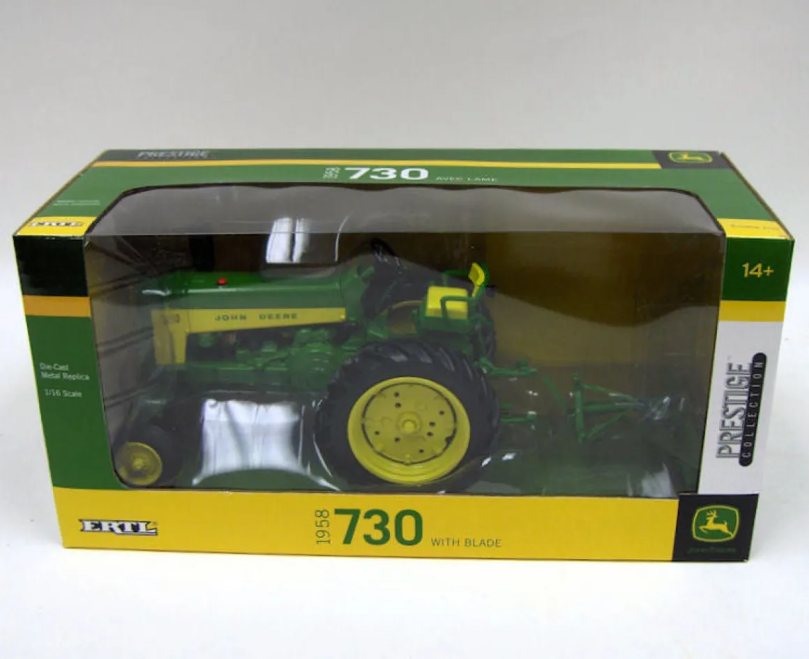 1/16 John Deere 730 Wide Front with Rear Blade, ERTL Prestige Collection
