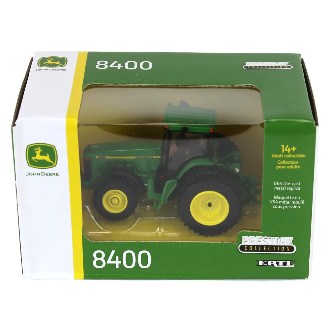 1/64 John Deere 8400 with MFD & Rear Duals, ERTL Prestige Collection