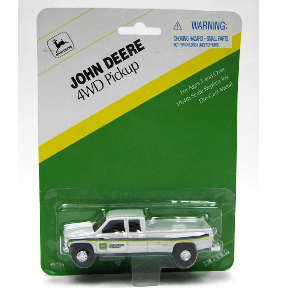 1/64 John Deere Company GMC Dually Pickup Truck with Hitch