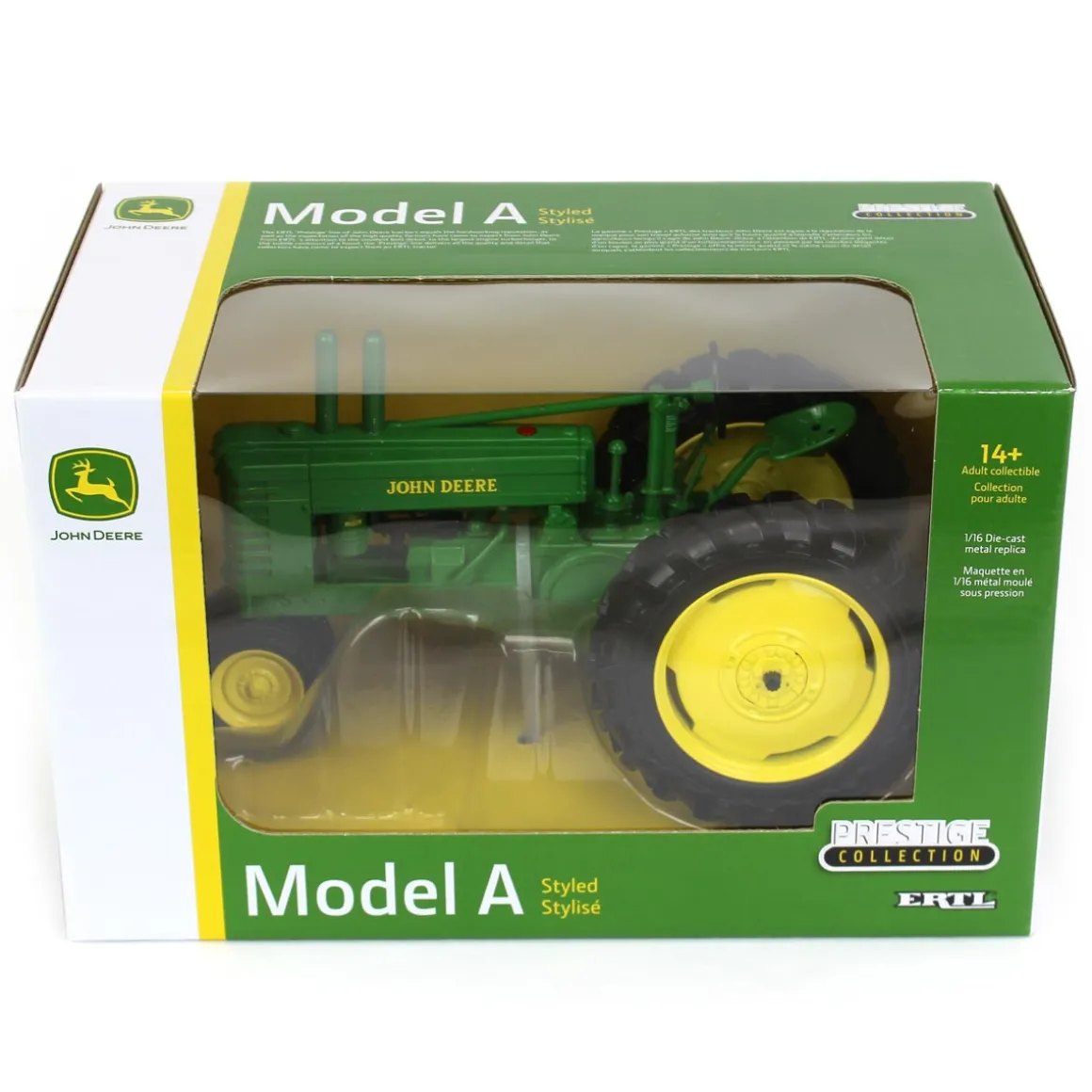 1/16 John Deere Early Styled "A" Narrow Front Tractor, Ertl Prestige Series