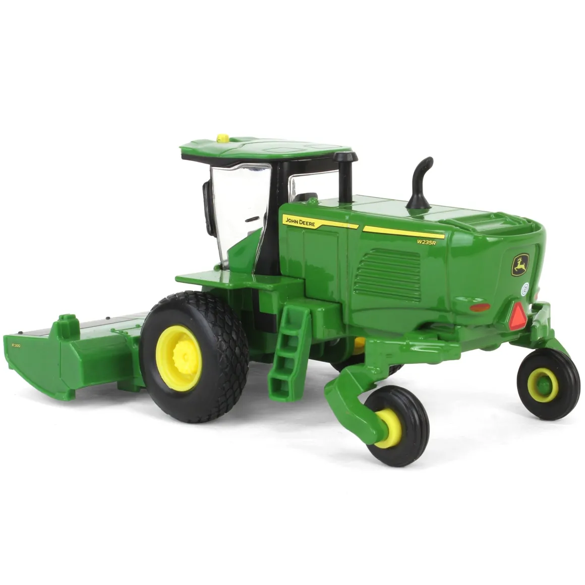 1/64 John Deere Haying Set w/ W235R Windrower, 7R 250 Tractor, Hay Rake, 561R Baler & 6 Bales