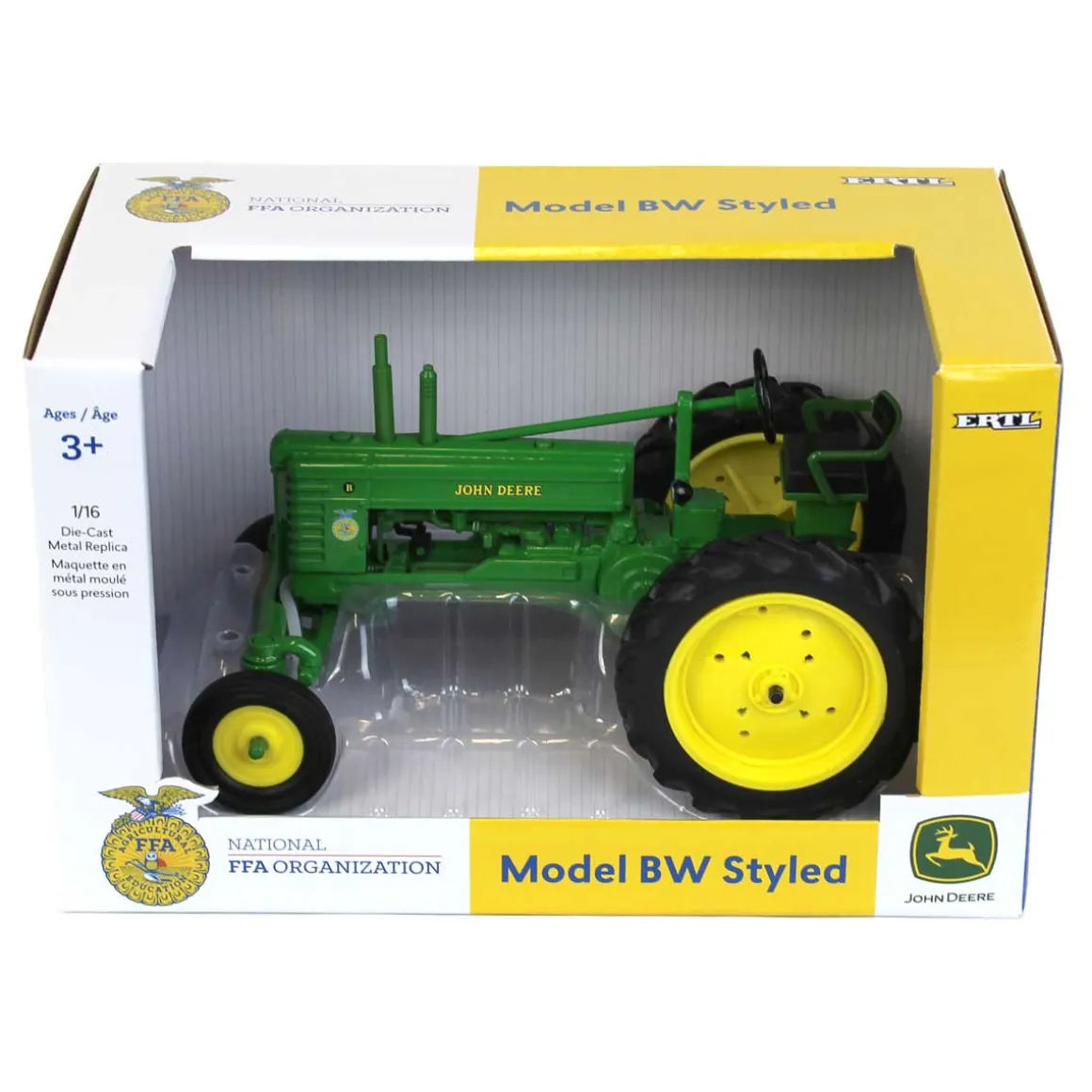 1/16 John Deere Late Model B Wide Front with FFA Logo by ERTL