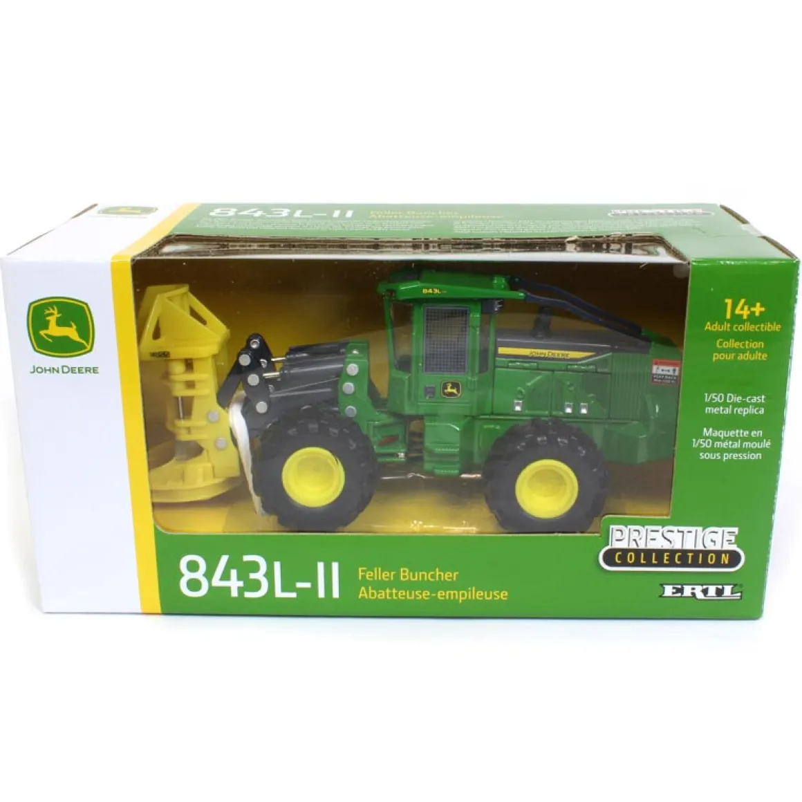 1/50 John Deere 843L-II Wheeled Feller Buncher, ERTL Prestige Collection
