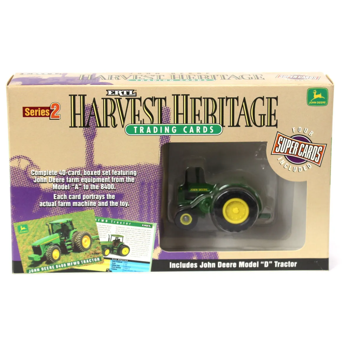 1/64 John Deere Model D with JD Playing cards