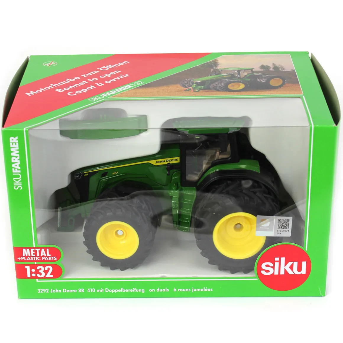 1/32 John Deere 8R 410 with Large Front & Rear Duals