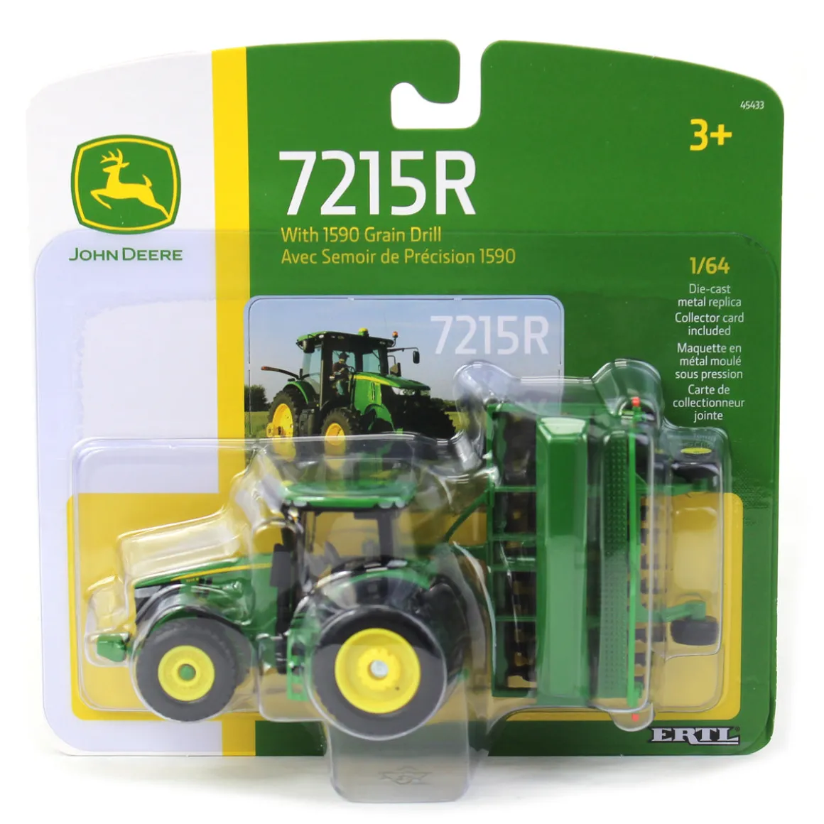 1/64 John Deere 7215R with Grain Drill