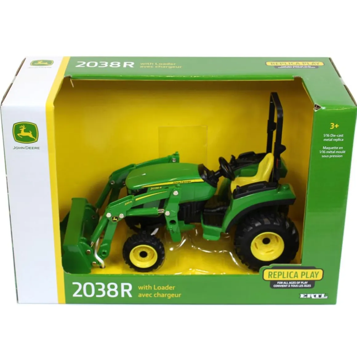 1/16 John Deere 2038R with ROPS and Loader