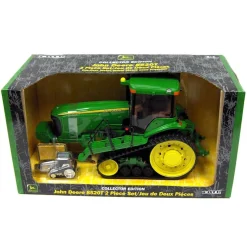 1/16 John Deere 8520T with 1/64 Chrome 2 Piece Collector Edition Set