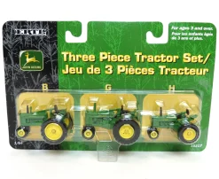 1/64 John Deere Three Piece Tractor Set with B, G & H