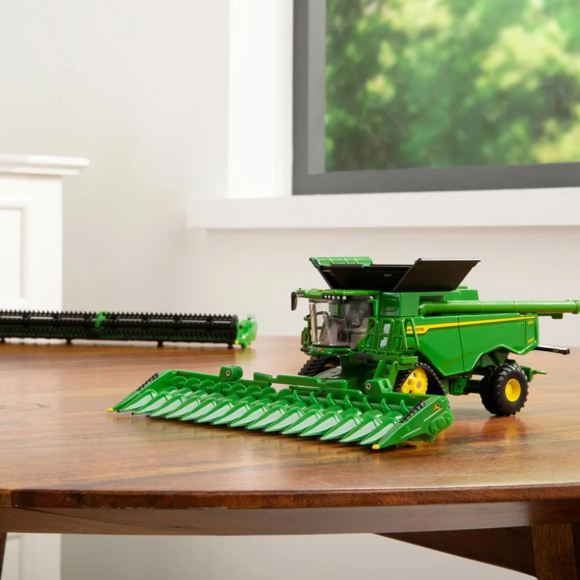 1/64 John Deere X9 1100 Combine w/ Front Tracks and Draper & Corn Heads, ERTL Prestige Collection