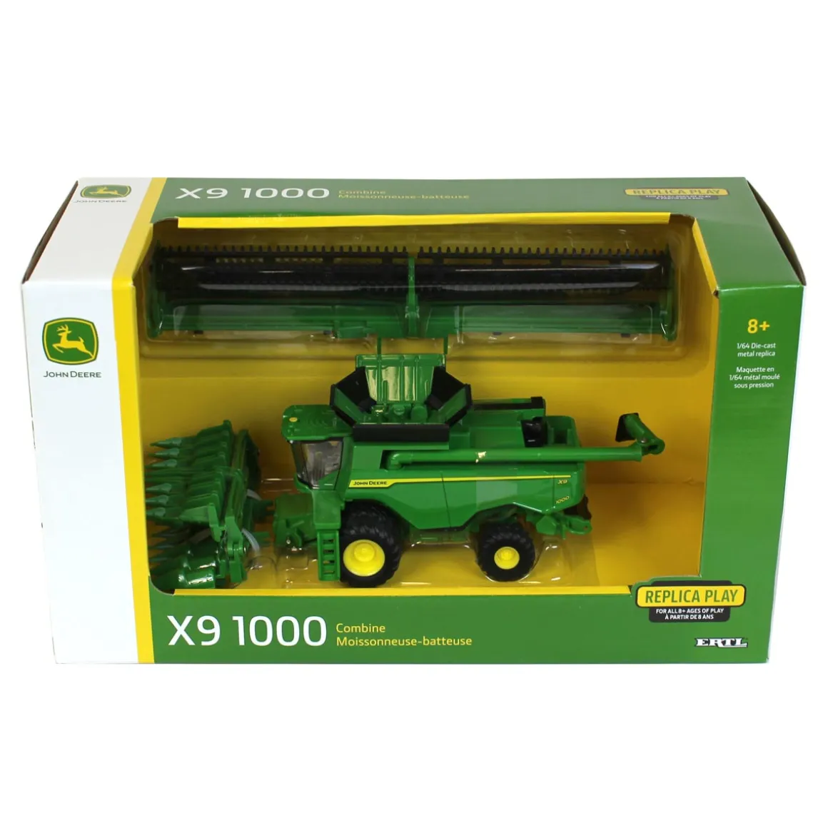 1/64 John Deere X9 1000 Combine with Corn & Grain Heads