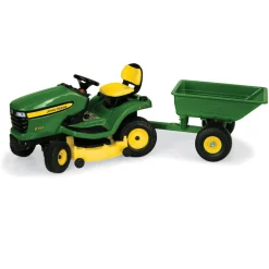 1/16 John Deere X324 with 4 Wheel Steer, 48 Mower Deck & Dump Cart