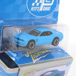 1/64 Johnny Lightning 2014 Dodge Challenger SRT8, Blue, Petty's Garage
