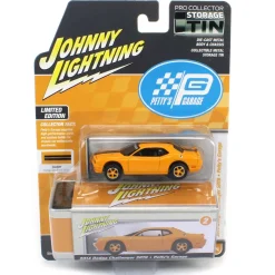 1/64 Johnny Lightning 2014 Dodge Challenger SRT8, Orange, Petty's Garage