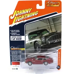 1/64 Johnny Lightning Classic Gold 2023 Release 1A - 1966 Aston Martin DB5, Rossa Rubina Chiara