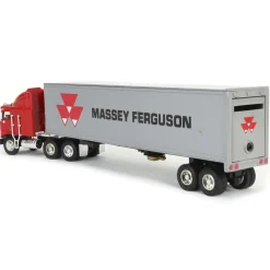 1/64 Kenworth K100E COE Semi with Massey Ferguson Box Trailer Bank