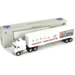 1/64 Kenworth Semi K100E w/ Agco-Allis "Happy Holidays" Box Trailer Lockable Coin Bank