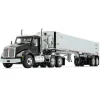 1/50 Kenworth T880, Black and Chrome, with East Genesis End Dump Trailer by First Gear