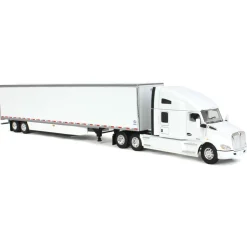 1/64 Kenworth T680 76in High-Roof Sleeper with 53ft Utility Trailer, DCP by First Gear