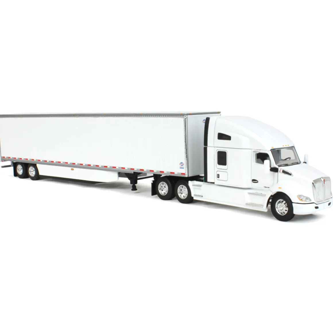 1/64 Kenworth T680 76in High-Roof Sleeper with 53ft Utility Trailer, DCP by First Gear