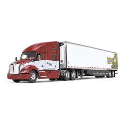 1/64 Kenworth T680 78" High-Roof Sleeper w/ 53' Utility Trailer, Eagle Eye Produce, DCP by First Gear