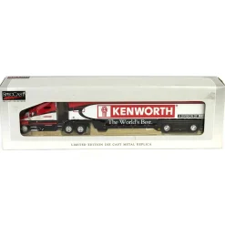 1/64 Kenworth T2000 Semi with Kenworth "The World's Best." Featherlite Trailer