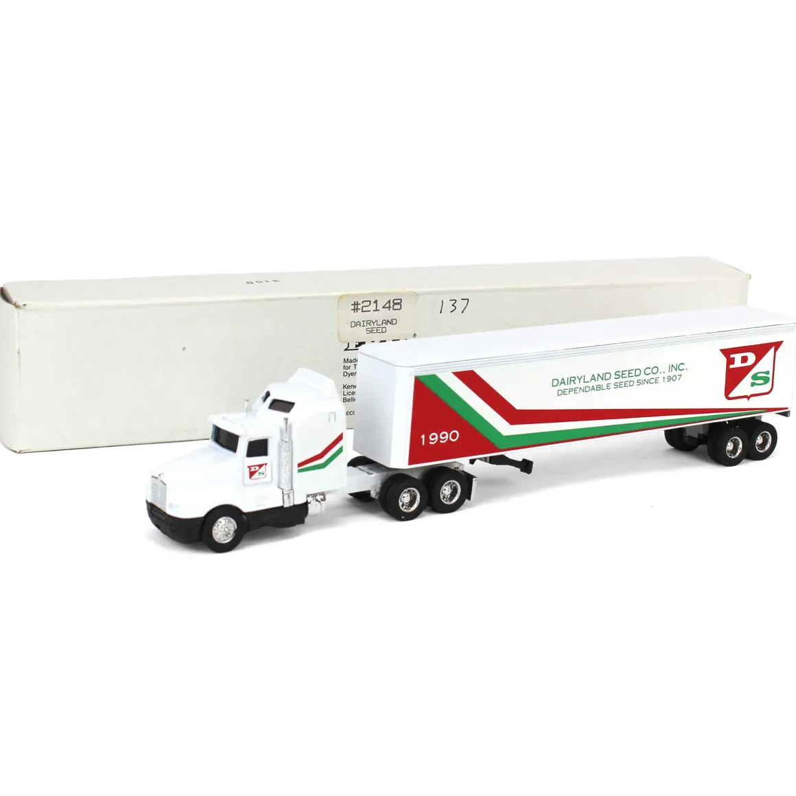 1/64 Kenworth T600A Semi with Dairyland Seed Box Trailer
