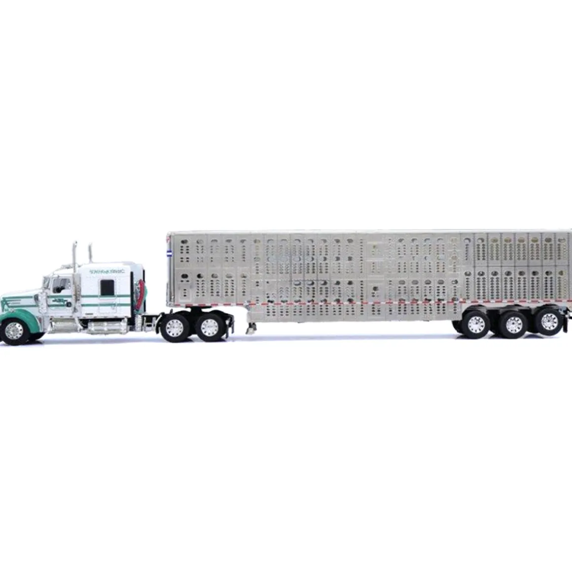 1/64 Kenworth Truck with Wilson Livestock Trailer, V-Y Trucking, DCP by First Gear