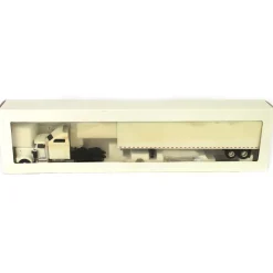 1/43 Kenworth W900 White Sleeper with Wabash White Trailer