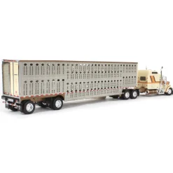 1/64 Kenworth W900L w/ Wilson Silverstar Livestock Trailer, Big Rigs #13: Paradise Trucking, DCP by First Gear