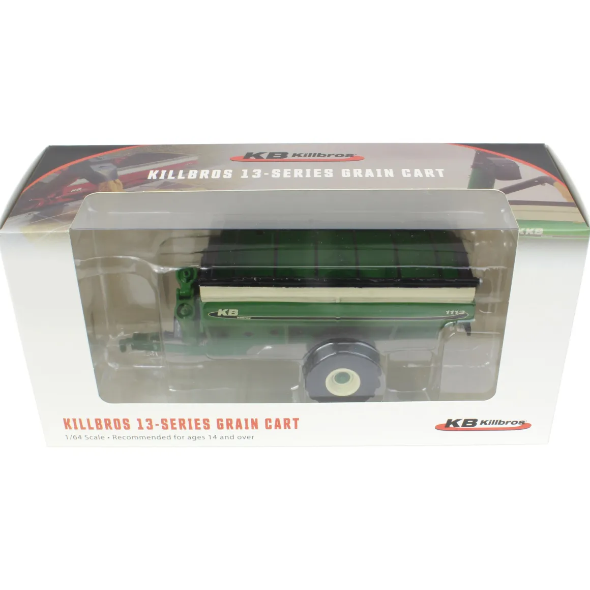 1/64 Killbros 1113 Grain Cart with Flotation Tires, Green