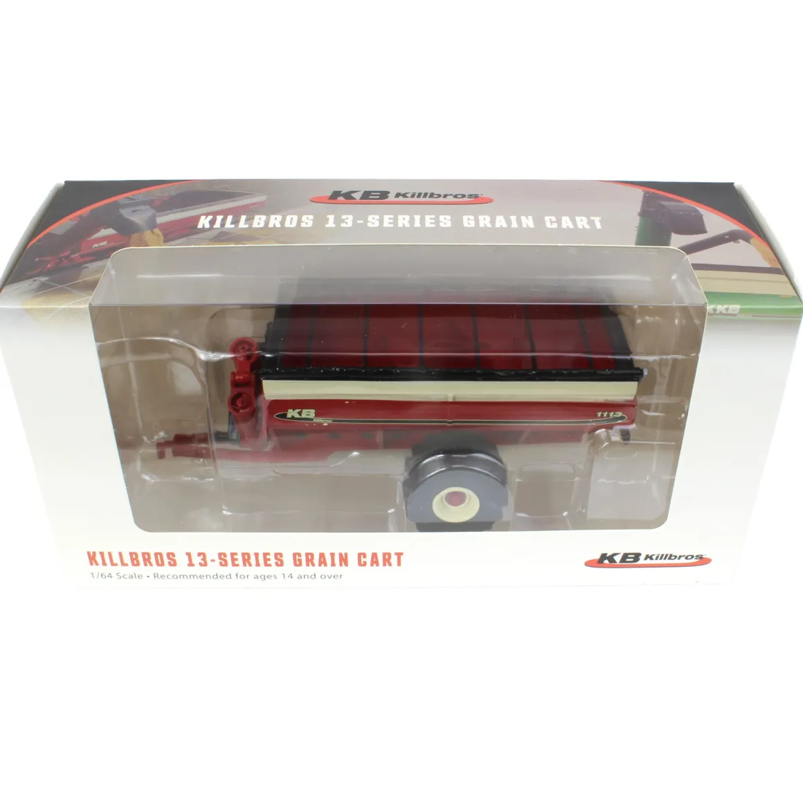 1/64 Killbros 1113 Grain Cart with Flotation Tires, Red