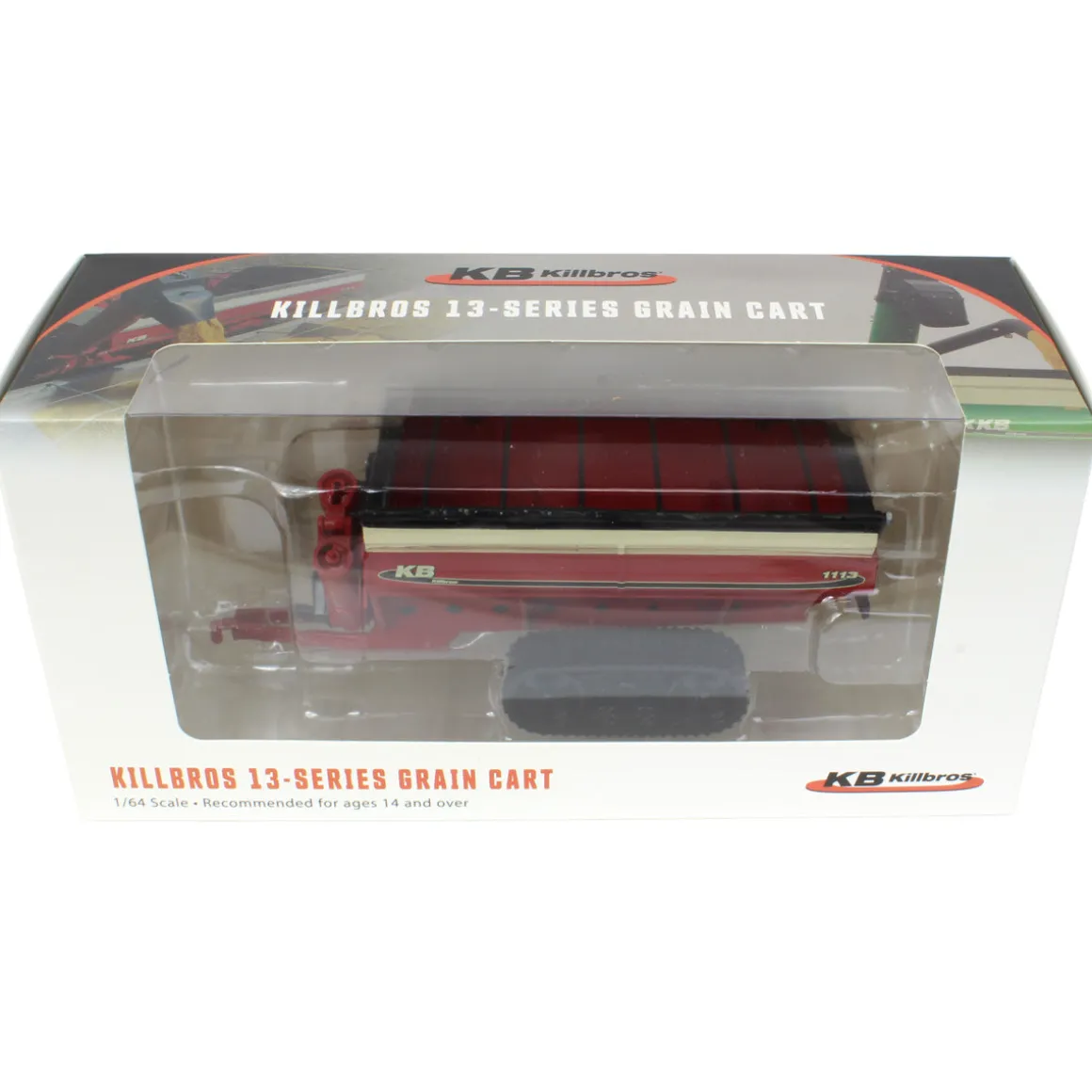 1/64 Killbros 1113 Grain Cart with Tracks, Red