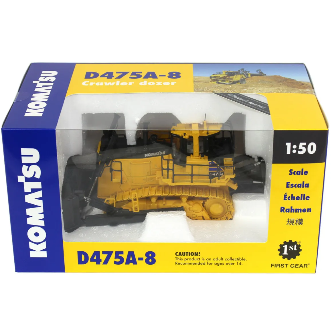 1/50 Komatsu D475A-8 Dozer with Ripper by First Gear