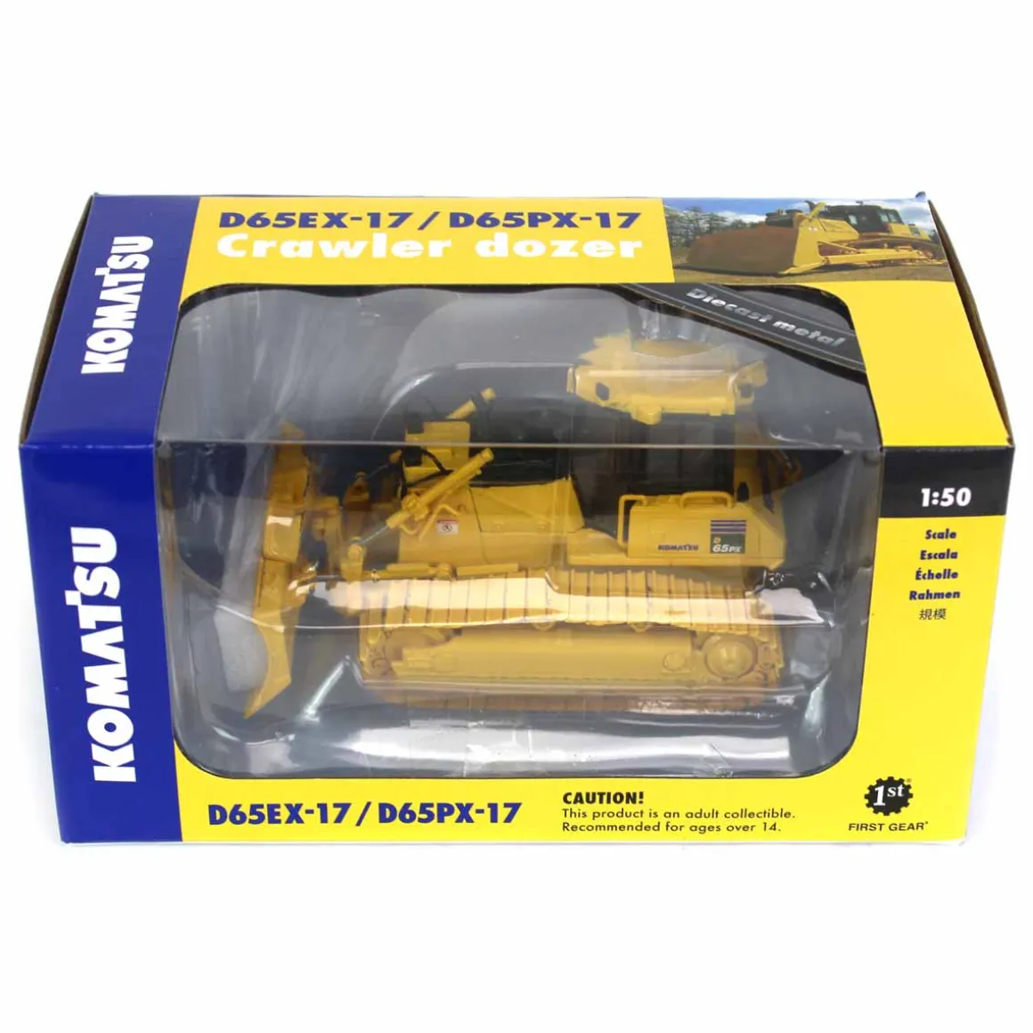 1/50 KOMATSU D65PX-17 Dozer with Hitch by 1st Gear