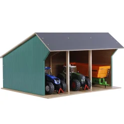 1/32 Large Farm Machinery 3 Bay Shed with High Roof