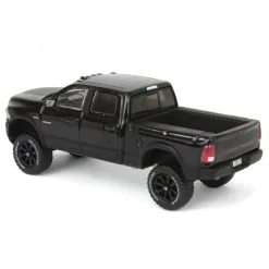 1/64 Lifted 2017 Dodge Ram 2500 Power Wagon Pickup Truck, Black, Collaboration Exclusive