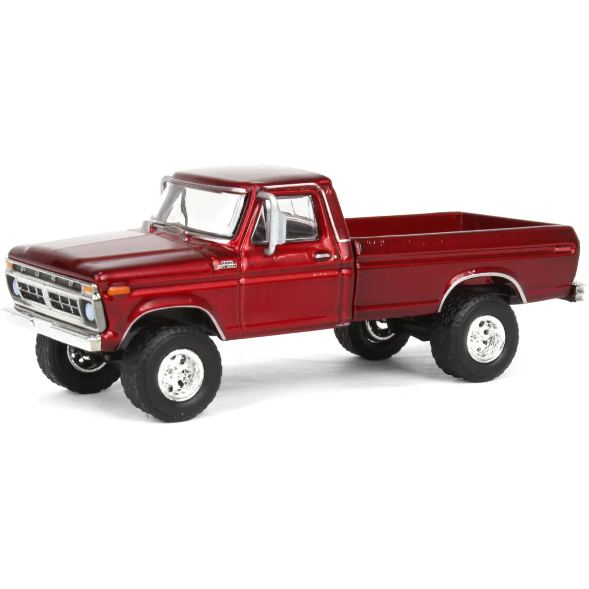 1/64 Lifted 1977 Ford F-250, Red, Midwest Diecast Exclusive