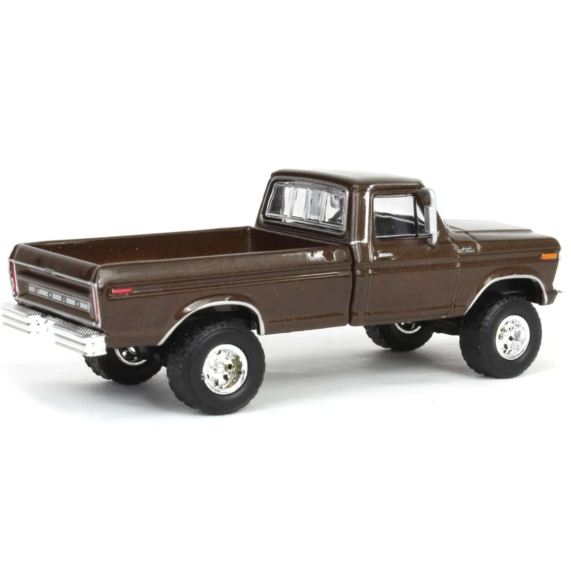 1/64 Lifted 1977 Ford F-250, Rootbeer, Midwest Diecast Exclusive