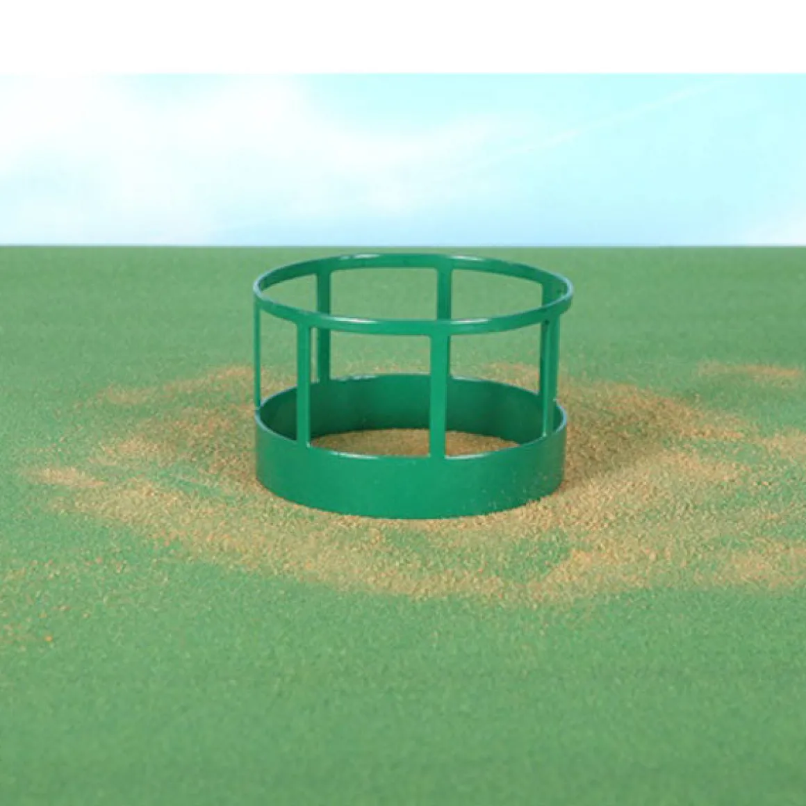1/16 Little Buster Toys Green Round Bale Hay Feeder